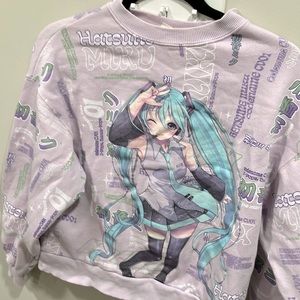 💜ZARA KIDS ANIME MIKU SWEATSHIRT💜